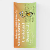 Sundowner Pina Colada Cocktail Party Banner (Vertikal)