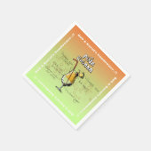 Sundowner Pina Colada Cocktail Party Serviette (Ecke)