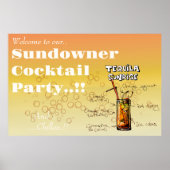 Sundowner Tequila Cocktail Party Poster (Vorne)