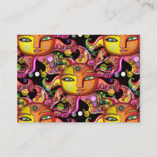 Sunface Celestial Business Card Visitenkarte