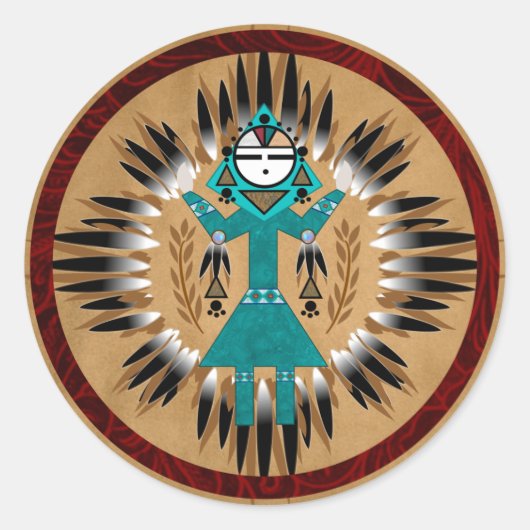 Sunface Kachina Stickers (Vorderseite)