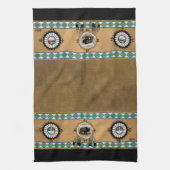 Sunface und Büffel Handtuch (Vertikal)