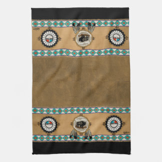 Sunface und Büffel Handtuch