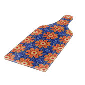 Sunfire Tile - Orange and Blue Sunburgh Pattern Schneidebrett (Ecke)