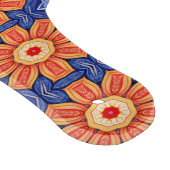 Sunfire Tile - Orange and Blue Sunburgh Pattern Schneidebrett (Ecke)