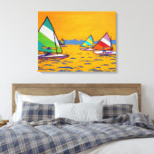 Sunfish Sailboat Race Leinwanddruck (Insitu (Schlafzimmer))
