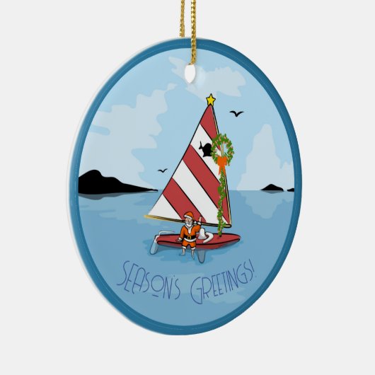 Sunfish Santa Sailor Ornament (Rechts)