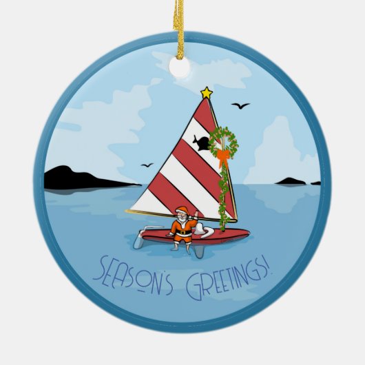 Sunfish Santa Sailor Ornament (Hinten)