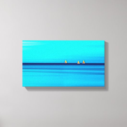 Sunfish Segelboote Leinwanddruck (Vorderseite)