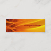 SunFlame-Visitenkarte Mini Visitenkarte (Rückseite)