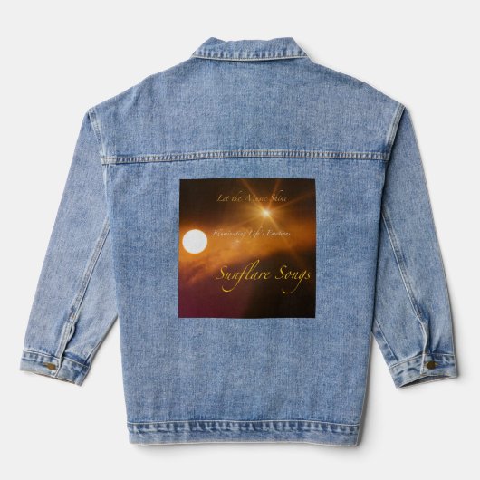 Sunflare Songs Denim-Jacke Jeansjacke (Rückseite)