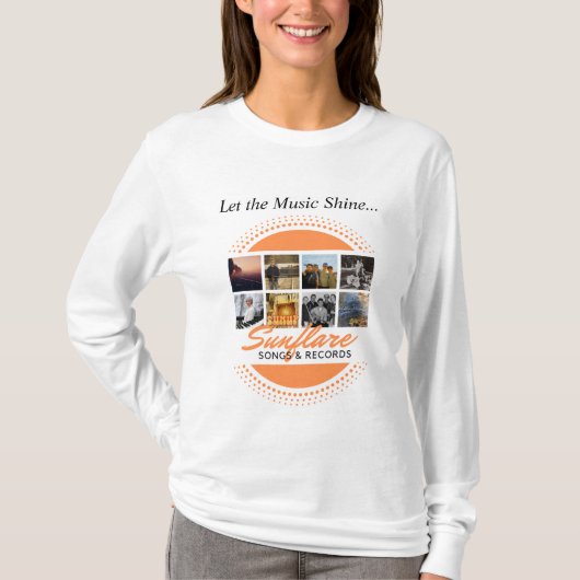 Sunflare Songs - Lass des Music Shine T - Shirt (Vorderseite)