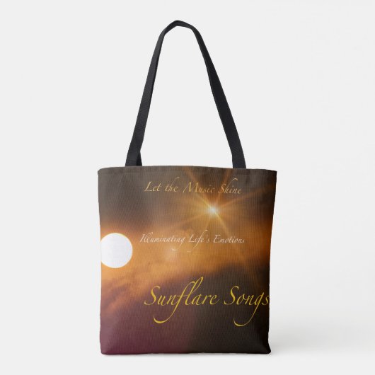 Sunflare Songs-Tasche Tasche (Rückseite)