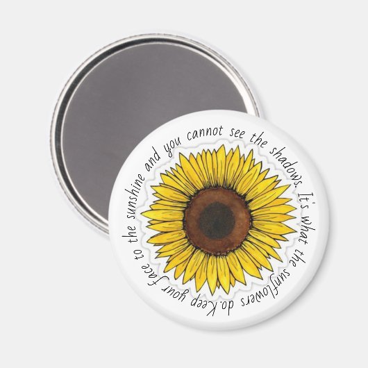 Sunfloe Magnet (Vorderseite/Rückseite)