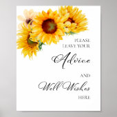 Sunflove Fall Brautparty Beratung und Wünsche Poster (Vorne)