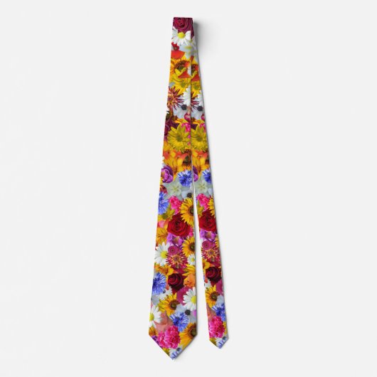 SUNFLOW-PATTER IN VERSCHIEDENEN FARBEN KRAWATTE (Vorderseite)