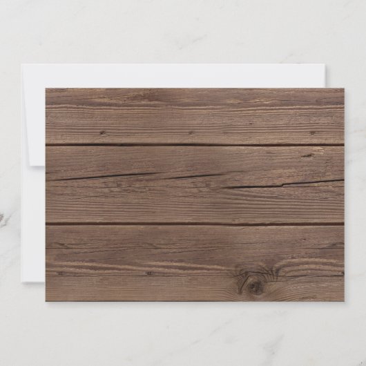 Sunflow Wood GRILLEN Paare Kinderdusche Einladung (Rückseite)