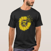 Sunflower 3 14 Pi Number Symbol 100th day of Schoo T-Shirt (Vorderseite)