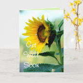 Sunflower 703 Get Well or any occasion Karte (Gelbe Blume)