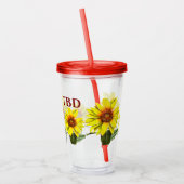 Sunflower Acrylic Tumbler Acryltrinkbecher (Links)