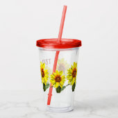 Sunflower Acrylic Tumbler Acryltrinkbecher (Rückseite)