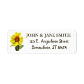 Sunflower Address Label (Vorne)