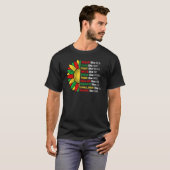 Sunflower African Roots Melanin Black History Blac T-Shirt (Vorne ganz)