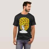 Sunflower Afro Women Black Queen African American T-Shirt (Vorne ganz)