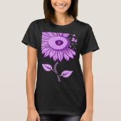Sunflower Alzheimer's awareness Ribbon Purple Butt T-Shirt (Vorderseite)
