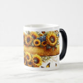 Sunflower and Butterfly Mug Wrap Verwandlungstasse (VorderseiteRechts)
