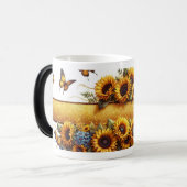 Sunflower and Butterfly Mug Wrap Verwandlungstasse (Vorderseite Links)