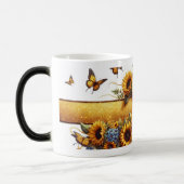 Sunflower and Butterfly Mug Wrap Verwandlungstasse (Links)