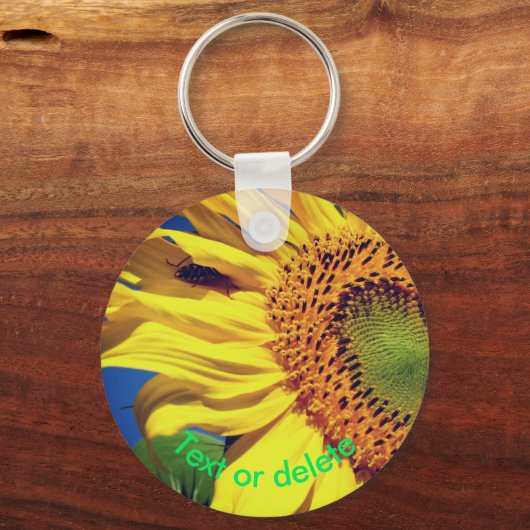 Sunflower And Guest Personalized Schlüsselanhänger (Vorderseite)