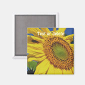 Sunflower And Insect Guest Personalized Magnet (Vorderseite/Rückseite)