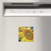 Sunflower And Insect Guest Personalized Magnet (In Situ (Geschirrspüler))