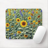 Sunflower and Wildflower Field Mousepad (Mit Mouse)