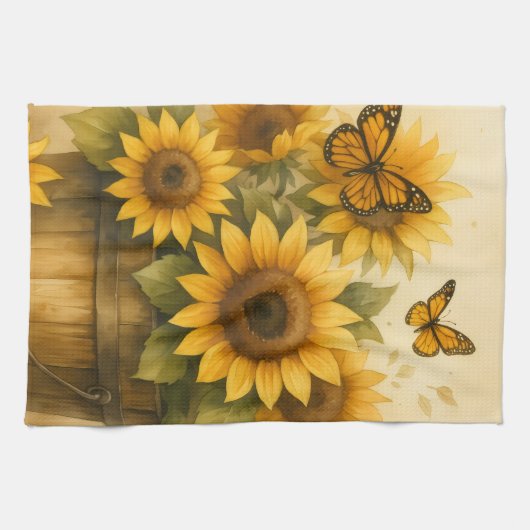 Sunflower Apron Geschirrtuch (Horizontal)