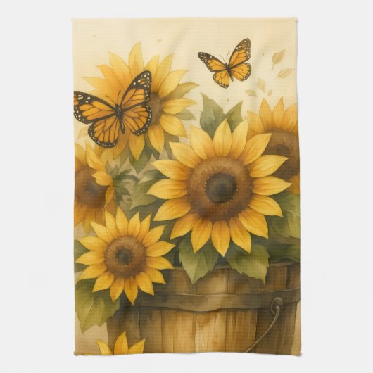 Sunflower Apron Geschirrtuch (Vertikal)