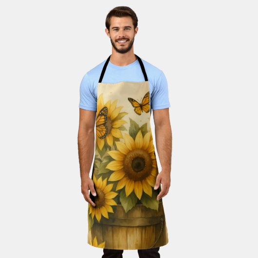 Sunflower Apron Schürze (Getragen)
