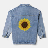 SUNFLOWER ART DENIM JEAN JACKET JEANSJACKE (Rückseite)