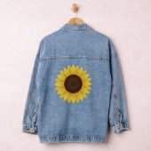 SUNFLOWER ART DENIM JEAN JACKET JEANSJACKE (Hangar)