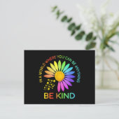 Sunflower Autism Awareness Be Kind Puzzle Mom Postkarte (Stehend Vorderseite)