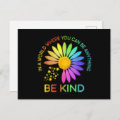 Sunflower Autism Awareness Be Kind Puzzle Mom Postkarte (Vorne/Hinten)
