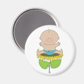 Sunflower Baby Boy Magnet (Vorderseite/Rückseite)