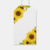 Sunflower Baby Dusche Vielen Dank Geschenkanhänger (Rückseite)