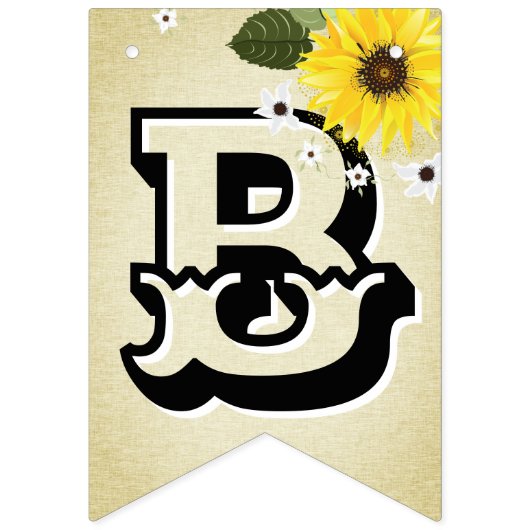 Sunflower Baby Q Wimpelkette (Zweite Fahne)