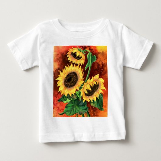 Sunflower Baby T - Shirt (Vorderseite)