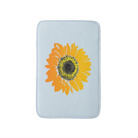 SUNFLOWER BATH MAT BADEMATTE (Vorderseite Vertikal)