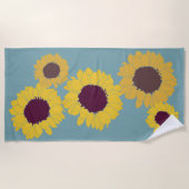 Sunflower Beach Towel Strandtuch (Vorderseite)