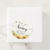 Sunflower Bee Baby Shower Geschenkanhänger (Beispiel)